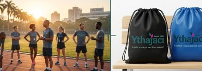 Brindes para Assessoria Esportiva: Como a mochila saco fortalece o sentimento de equipe