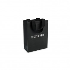 110 - Sacola de Papel Offset Personalizada de 21,5x16x7,5cm 