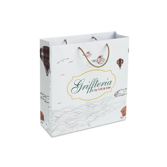222 - Sacola de Papel Duplex Personalizada de 28x27x8cm 222 - Sacola de Papel Duplex Personalizada de 28x27x8cm