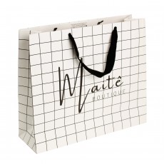 502 - Sacola de Papel Duplex Personalizada de 33x38x12cm 