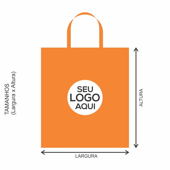 Sacola Plástica Alça Fita Personalizada 32x33cm x 0,14 Sacola Plástica Alça Fita Personalizada 32x33cm x 0,14
