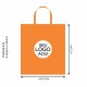 Sacola Plástica Alça Fita Personalizada 32x33cm x 0,14 Sacola Plástica Alça Fita Personalizada 32x33cm x 0,14