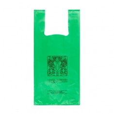 Sacola Plástica Alça Camiseta Personalizada 40x50cm x 0,09 