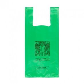 Sacola Plástica Alça Camiseta Personalizada 40x50cm x 0,09 