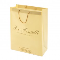 Sacola Plástica Alça Cordão Personalizada 32x40+13cm x 0,20