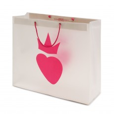 Sacola Plástica Alça Cordão Personalizada 45x37+14cm x 0,20