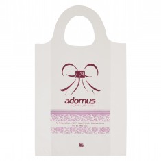 Sacola Plástica Alça Mini Tiracolo Personalizada 30x50cm x 0,10