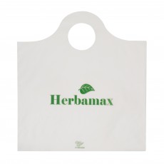 Sacola Plástica Alça Mini Tiracolo Personalizada 32x35cm x 0,11