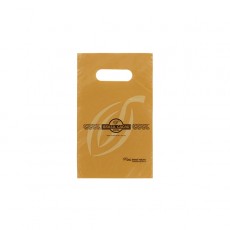 Sacola Plástica Alça Vazada Personalizada 14x23cm x 0,05 