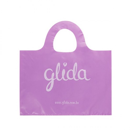 Sacola Plástica Alça Mini Tiracolo Personalizada 31x38cm x 0,14 Sacola Plástica Alça Mini Tiracolo Personalizada 31x38cm x 0,14