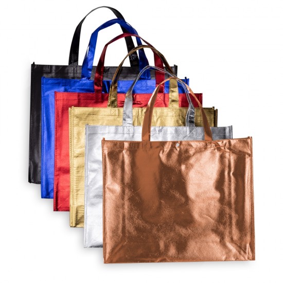 Sacola TNT Metalizada Personalizada 18537G Sacola TNT Metalizada Personalizada 18537G