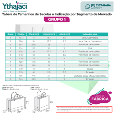 619 - Sacola de Papel Kraft Personalizada de 40x40x15cm