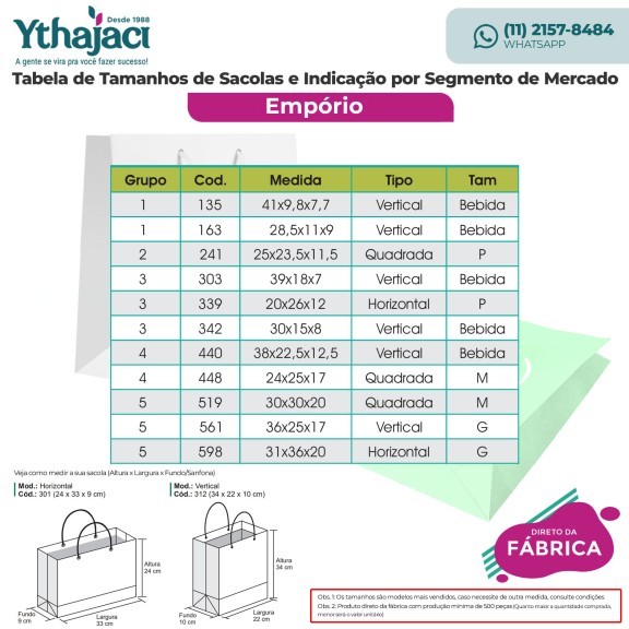 Sacolas de Papel para Cosméticos Personalizadas com a Sua Marca