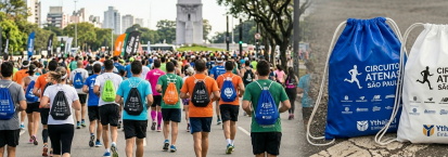 Mochila Saco Personalizada para Corridas do Circuito Atenas em São Paulo