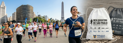 Mochila Saco Personalizada para a Meia Maratona de São Paulo