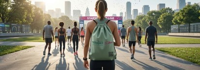 Sacochila Personalizada: Sustentabilidade e estilo no kit de corrida da sua marca