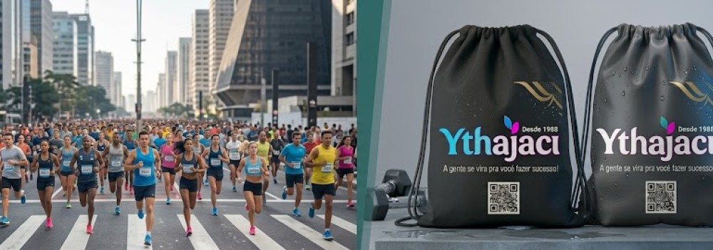 Sacola Mochila Personalizada para Branding em Provas de Rua Paulistanas